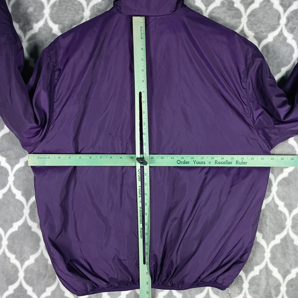 Eddie Bauer Ebtek Jacket Mens Small Purple Half Zip Insulated Windbreaker - Picture 5 of 8
